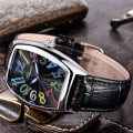 Miniatyrbild 4 av 6: Ny CHENXI Top Märke Lyx Herrklockor Man Klockor Date Business Klocka Läderarmband Quartz Armbandsur Watch Present 8217 Black Gold Black