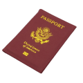Miniatyrbild 1 av 6: Resa PU-läder cover Personlig kvinnor USA Passhållare Amerikanska fodral för pass Flickväska Pass dark red