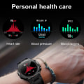Miniatyrbild 6 av 6: CanMixs K22 watch Bluetooth Call Smart Watch Herr Utomhussport Fitness Tracker Pulsmusik Spela Smartwatch för Android IOS Black add 1 strap(.155)