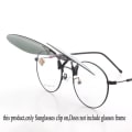 Miniatyrbild 5 av 6: Runda solglasögon Unisex glasögonklämma kan fällas upp Solglasögon Polariserade solglasögon Män Kvinnor Märke Körglasögon Mirror blue Grey bridge