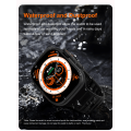 Miniatyrbild 5 av 6: Smart Watch Ultra 2 tums HD-skärm NFC Smartwatch Bluetooth samtal Puls Sömnmonitor Series 8 Klockor för män kvinnor With Silicone Strap(.1358)