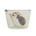 Miniatyrbild 1 av 3: 2022 tecknad igelkottsblomma printed kosmetisk väska för kvinnor Harajuku Casual Makeup-väskor Bärbar rese-toalettväska Case sn5699 Hedgehog Bag