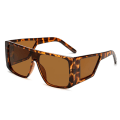 Miniatyrbild 5 av 6: Lyxmärke Oversized Shield solglasögon för män fyrkantiga solglasögon med stor båge dam 2019 vindtät Cool Black Shield Eyewear c4 light-brown