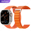 Miniatyrbild 1 av 6: AirPara Smart Watch Ultra Bluetooth Call NFC Smartwatch Wireless Charge Health Monitor Herr Dam Fitness Watches Series 8 With Alpine Strap(.541)
