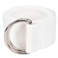Miniatyrbild 1 av 6: Mode Casual Unisex Nylon Canvas Tyg Bältesrem D Ring Spänne Midjeband Enfärgad Lång tygklänning Stickad midjeband white