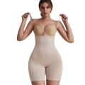 Miniatyrbild 2 av 6: Helkroppsformare Colombianska reduktiva gördlar Underbyst Korsett Body Waist trainer Butt Lifter Shapewear Slimmande underkläder Beige M