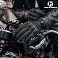 Miniatyrbild 4 av 6: Rock Biker Läder Motorcykelhandskar Retro Gula Motocrosshandskar Pekskärm Getläder Cykelhandskar För Män Kvinnor Yellow XL