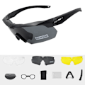 Miniatyrbild 1 av 6: Tr90 Military Goggles 3 lins Solglasögon Skottsäkra Army taktiska Glasögon skytte Glasögon MTB Cykling 1 Polarized 2 PC(.291)
