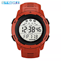 Miniatyrbild 1 av 6: Reloj Hombre Utomhus Digitala klockor Sport LED Män Big Dial Round Watch Luminous Casual Clock Multifunction Wrist Stoppur 2022 Red