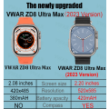 Miniatyrbild 3 av 6: Vwar ZD8 Ultra Max Plus Smart Watch Compass 2.2\ Gold Alpine Gray