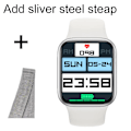 Miniatyrbild 1 av 6: Smart Watch Series 8 W58 W59 W38 W28 Pro Smartwatch Dam Herr NFC Vattentät BT Call Heartrate Monitor IWO För Apple Android WHSs add SVN W58