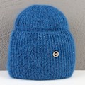 Miniatyrbild 1 av 6: Ins Solid Shiny Color Beanies SkulliesLetter Kvinna Fluffig Vinterhatt För Matchande Varm Mjuk Present letter logo34