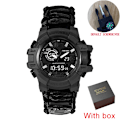 Miniatyrbild 1 av 6: SHIYUNME Watch för män LED Quartz Vattentät Armbandsur för män Mode Utomhussport Digital klocka Klockor Relogio Masculino black with box