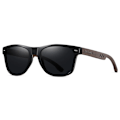 Miniatyrbild 5 av 6: BARCUR Black Walnut Solglasögon för män Trä Solglasögon Man Glasögon Polariserande glasögon UVA&B Skyddsglasögon ECO-Friendly Leopard Gray BARCUR Polarized