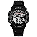 Miniatyrbild 1 av 6: SYNOKE Big Numbers Watch Herr 50M Vattentät Manklocka Alarm Stoppur Multifunktion Digitala klockor Relogio Masculino Black 2