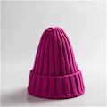 Miniatyrbild 1 av 6: Unisex Bomullsblendade Varma Mjuka Stickade Mössor Hip Hop Vintermössor Beanies För Flickor Höstmössor Skullies Beanies rose red