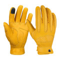 Miniatyrbild 1 av 6: OZERO Herr Touch Screen Handskar Läder Motorcykel Handske Utomhus sport Full Finger Cykling Mountain Bicycle Guantes Moto Handskar Yellow L
