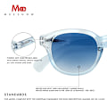 Miniatyrbild 4 av 6: Meeshow Design 2023 Män Kvinnor Retro Mode Solglasögon kristall Design Rund Båge 100 % UV-skydd Nylon Lins Solglasögon Crystal Sunglasses