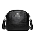 Miniatyrbild 1 av 6: Små crossbody-väskor i massivt läder för kvinnor Nya enkel väska med flera fickor, designer Casual axelväskor Sac A Main Black-1