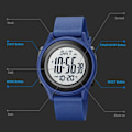 Miniatyrbild 3 av 6: Watch Herr Multifunktionsklockor Väckarklocka Chrono 5Bar Vattentät Watch SKMEI Relogio Masculino Army Green BOX