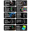 Miniatyrbild 5 av 6: Ny Bluetooth Call Watch 9 Smart Watch Herr Siri NFC GPS Tracker Blodtryck Puls Sport Smartwatch För Apple Watch Black camo ny NFC