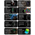 Miniatyrbild 5 av 6: Ny Bluetooth Call Watch 9 Smart Watch Herr Siri NFC GPS Tracker Blodtryck Puls Sport Smartwatch För Apple Watch Pinik ny NFC