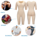 Miniatyrbild 6 av 6: Helkroppsformare Kvinnor Body Shapewear Magformare Magen Smalare Fast kontroll Slida Fajas Dragkedja Gaine Post Partum Black M