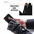 Miniatyrbild 5 av 6: Iron Jia'S Vinter Motorcykelhandskar Varma Vattentäta Skyddande Guantes Moto Pekskärm Motorcykelkörning Motosiklet Eldiveni AXE01-Black L