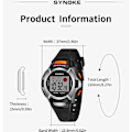 Miniatyrbild 4 av 6: SYNOKE Digital Movement Elektronisk watch Alarm Färgglad Lysande Multifunktion Sport Pojkar Flickor Studenter Watch Black