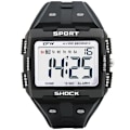 Miniatyrbild 3 av 6: TPW Oversized Digital Watch Big Numbers Lätt att läsa 5ATM Vattentålig Black