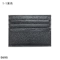 Miniatyrbild 1 av 6: Kreditkortshållare i läder Custom Initial Holder Personlig Initial Slim Wallet Monogram Namn Plånbok Korthållare DIY Christmas black