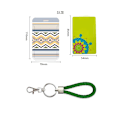 Miniatyrbild 6 av 6: 2022 Ins Student School Access Control Kredit-ID-korthållare Väskor Geometriska mönster Kvinnor Män Arbete Busskort Cover Case i   no string