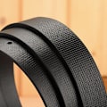 Miniatyrbild 5 av 6: Designer vita bälten män högkvalitativt lädermode lyxigt manligt midjebälte Casual manligt pu läder prickband Ceinture Homme Navy 115CM