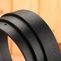Miniatyrbild 5 av 6: Designer vita bälten män högkvalitativt lädermode lyxigt manligt midjebälte Casual manligt pu läder prickband Ceinture Homme White 125cm