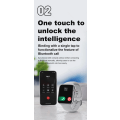 Miniatyrbild 6 av 6: Fengni Smartwatch NFC Smart Watch Bluetooth Call Health Monitor Män Dam Fitness Armband Series 8 för Android Apple Phone Silver