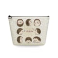 Miniatyrbild 1 av 3: 2022 tecknad igelkottsblomma printed kosmetisk väska för kvinnor Harajuku Casual Makeup-väskor Bärbar rese-toalettväska Case sn5704 Hedgehog Bag