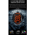 Miniatyrbild 4 av 6: Vwar ZD8 Ultra Max Plus Smart Watch Compass 2.2\ Gold Ocean Orange