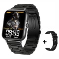Miniatyrbild 1 av 6: Bluetooth Svara samtal Smart Watch Herr Puls Fitness Tracker Klockor IP67 Vattentät Dam Smartwatch för Android IOS add black steel