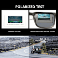 Miniatyrbild 6 av 6: KDEAM Nya uppdaterade polariserade solglasögon för män Real Coating Mirror Lins Pars solglasögon med tankgångjärn 2501- PRO C18 Zipper Case