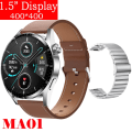 Miniatyrbild 1 av 6: Ny Smart Watch Herr Android GT3 IP68 Vattentät NFC Smartwatch Trådlös Laddning Bluetooth Ring Herr Watch för Br Le-Si St Zu smart watches