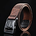 Miniatyrbild 1 av 6: Herrbälte Army Style Stridsbälten Quick Release Militär Utomhusträning Jakt Vandring Casual Midjeband Nylon Taktiskt bälte ka fei se 115CM