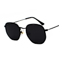 Miniatyrbild 1 av 6: Hexagon Solglasögon Dam Märke Designer Solglasögon Män Fyrkantig metallbåge Körning Fiske Glasögon Goggle Zonnebril Mannen Black gray Polarized