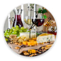 Miniatyrbild 2 av 6: Fruktkaka Kex Vinglas Modern Väggklocka För Hemmakontor Väggdekoration Vardagsrum Badrumsinredning Nål Hängande Klocka WHH05497