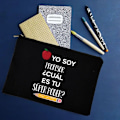 Miniatyrbild 1 av 6: Yo Soy Profesor Cual Es Tu Superpoder Spanska sminkväskor Lärare Canvas Penna Förvaringspåse Resetoalettartiklar Organizer Presenter W01324-TBBK-D