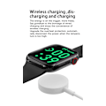 Miniatyrbild 6 av 6: Ny Bluetooth Call Watch 9 Smart Watch Herr Siri NFC GPS Tracker Blodtryck Puls Sport Smartwatch För Apple Watch Grey ny NFC