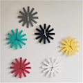 Miniatyrbild 4 av 6: Geometrisk Design Enkel Hemstil Tyst Klocka Vägg Barnrum Modellrum Tyst Klocka Mjuk Dekoration Vardagsrum Gray