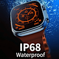 Miniatyrbild 6 av 6: VWAR ZD8 Ultra MAX Plus Smart Watch Series 8 Kompass 49mm Titanium Alloy Bluetooth Call NFC ECG IP68 Vattentät Smartwatch Gold Trail Gray