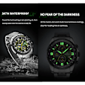 Miniatyrbild 6 av 6: NAVIFORCE Temperament Herr Lyx Mode Design Guld Herr Klockor Multifunktion Luminous Quartz Armbandsur för män Relogio Masculino SBE-BOX