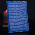 Miniatyrbild 4 av 6: Resepasshållare PU-läder Alligator cover på case för damer män porta passaporte passport passport Purple