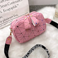 Miniatyrbild 1 av 6: Ny liten dragkedja Crossbody-väskor för kvinnor sommar PU-läder Axelväska för flicka Handväska Mode telefonväska Pink